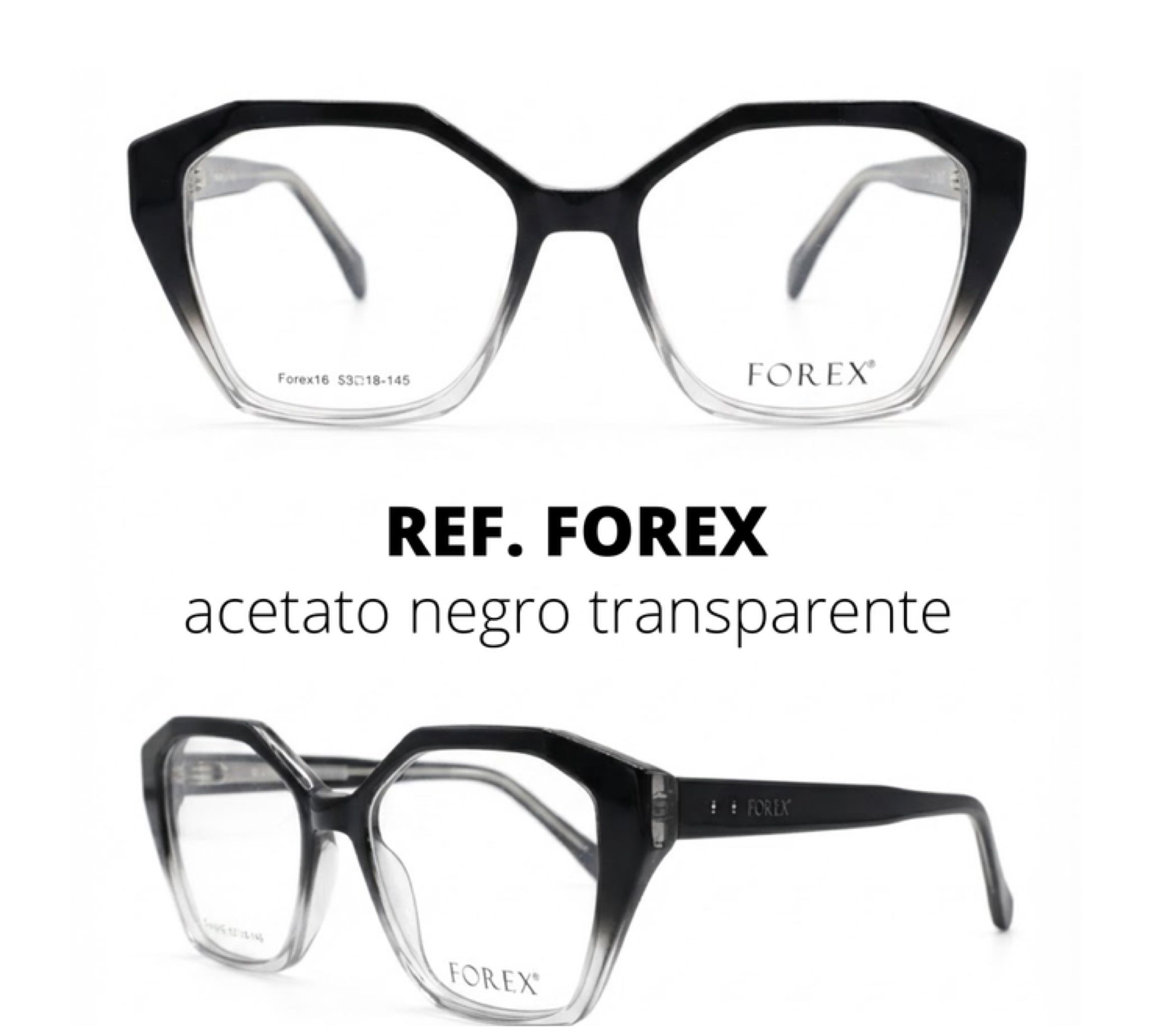 Sello Eyewear FOREX Negro Translúcido