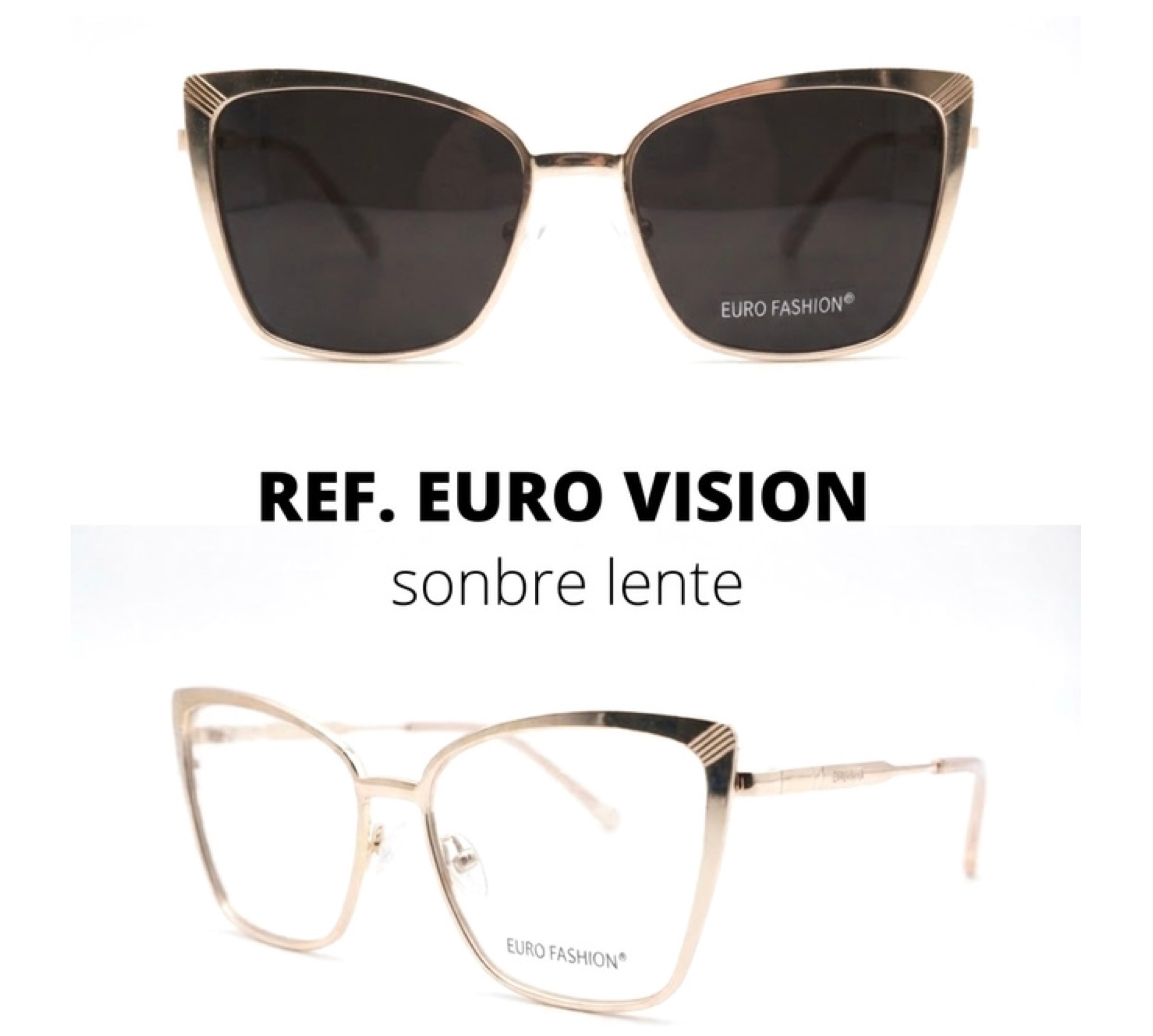 Sello Eyewear EURO VISION Clip-On Carey Dorado