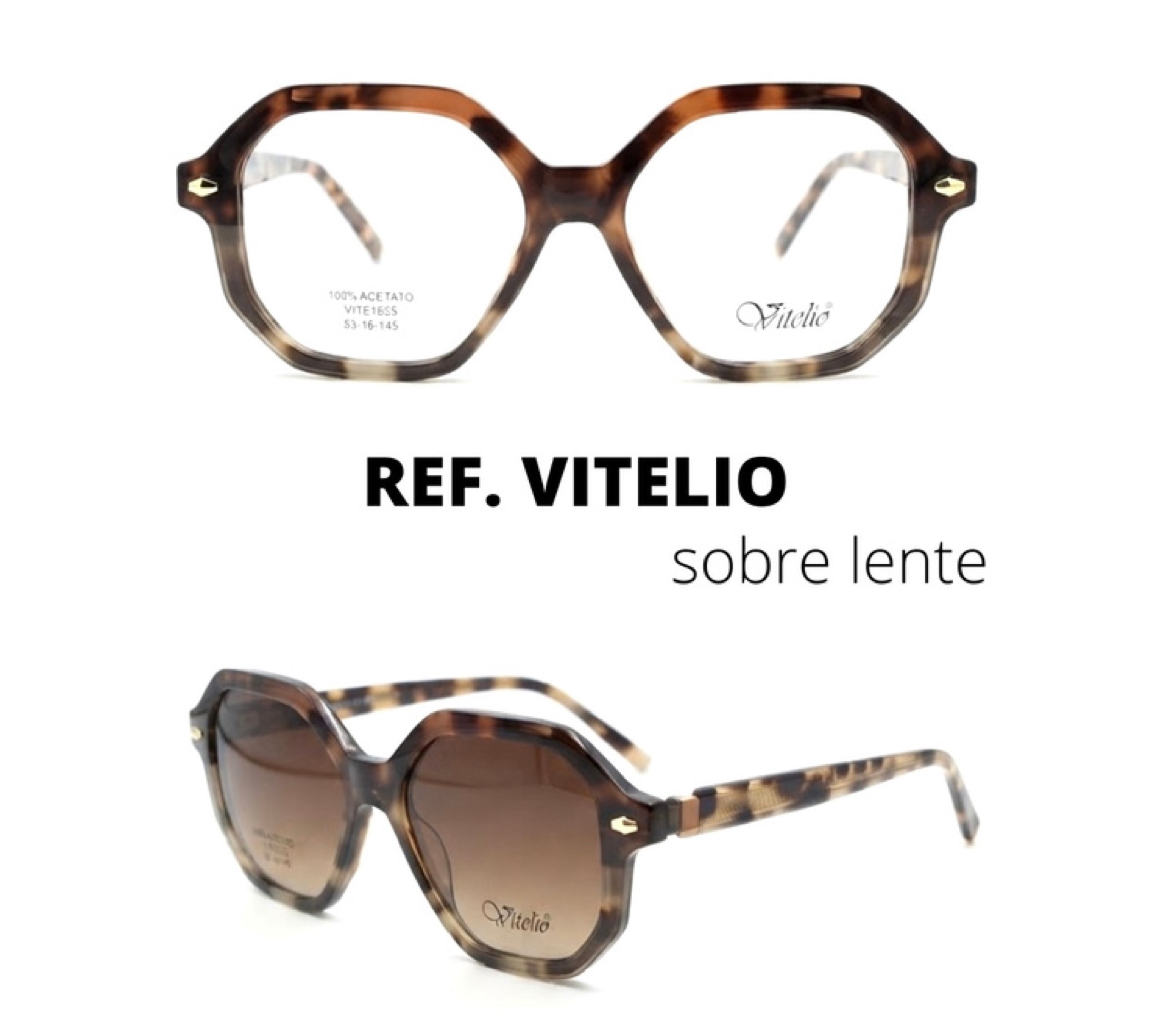 Sello Eyewear VITELIO Clip-On Marrón Cacao