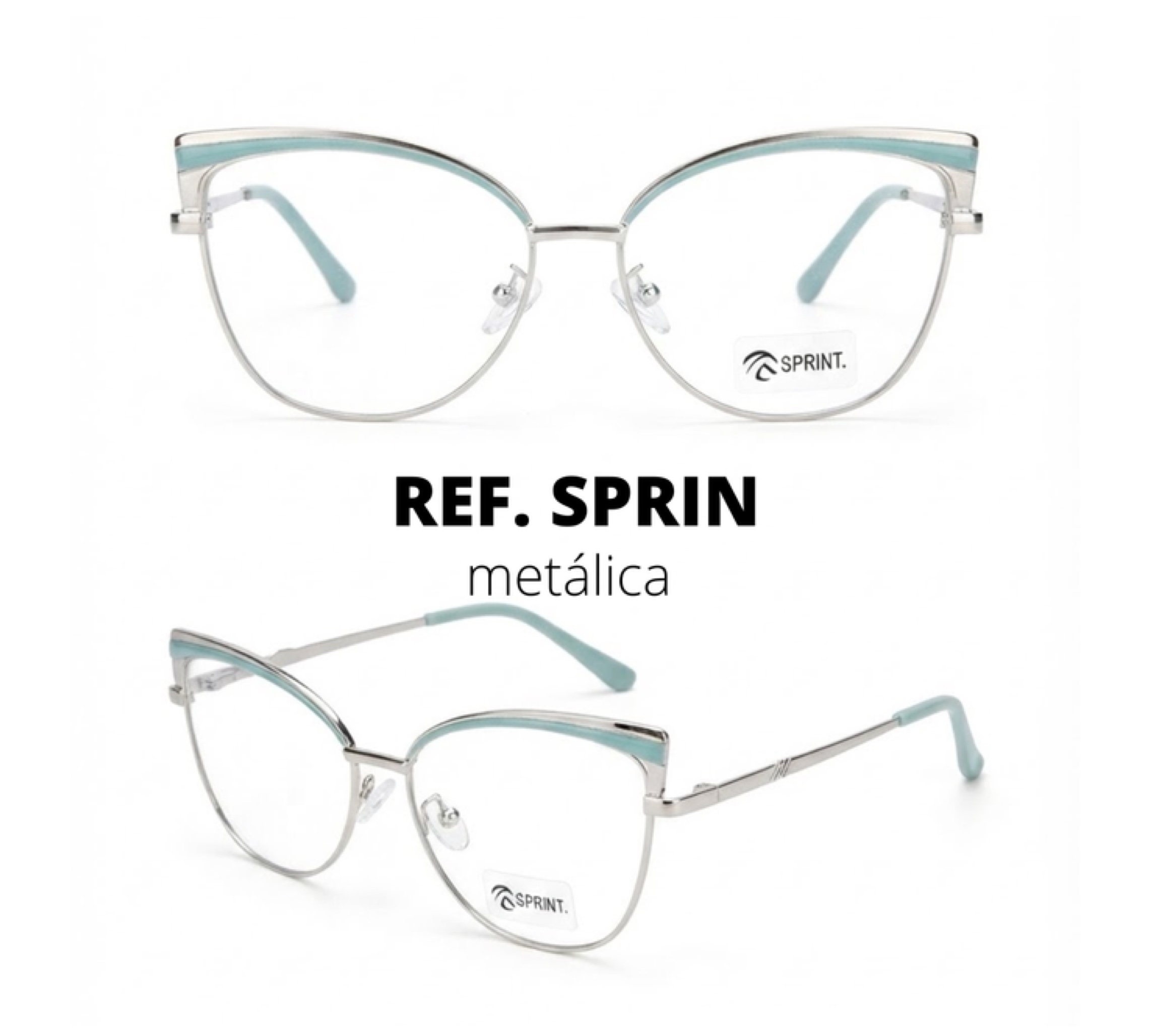 Sello Eyewear SPRIN Verde Turquesa Metálico
