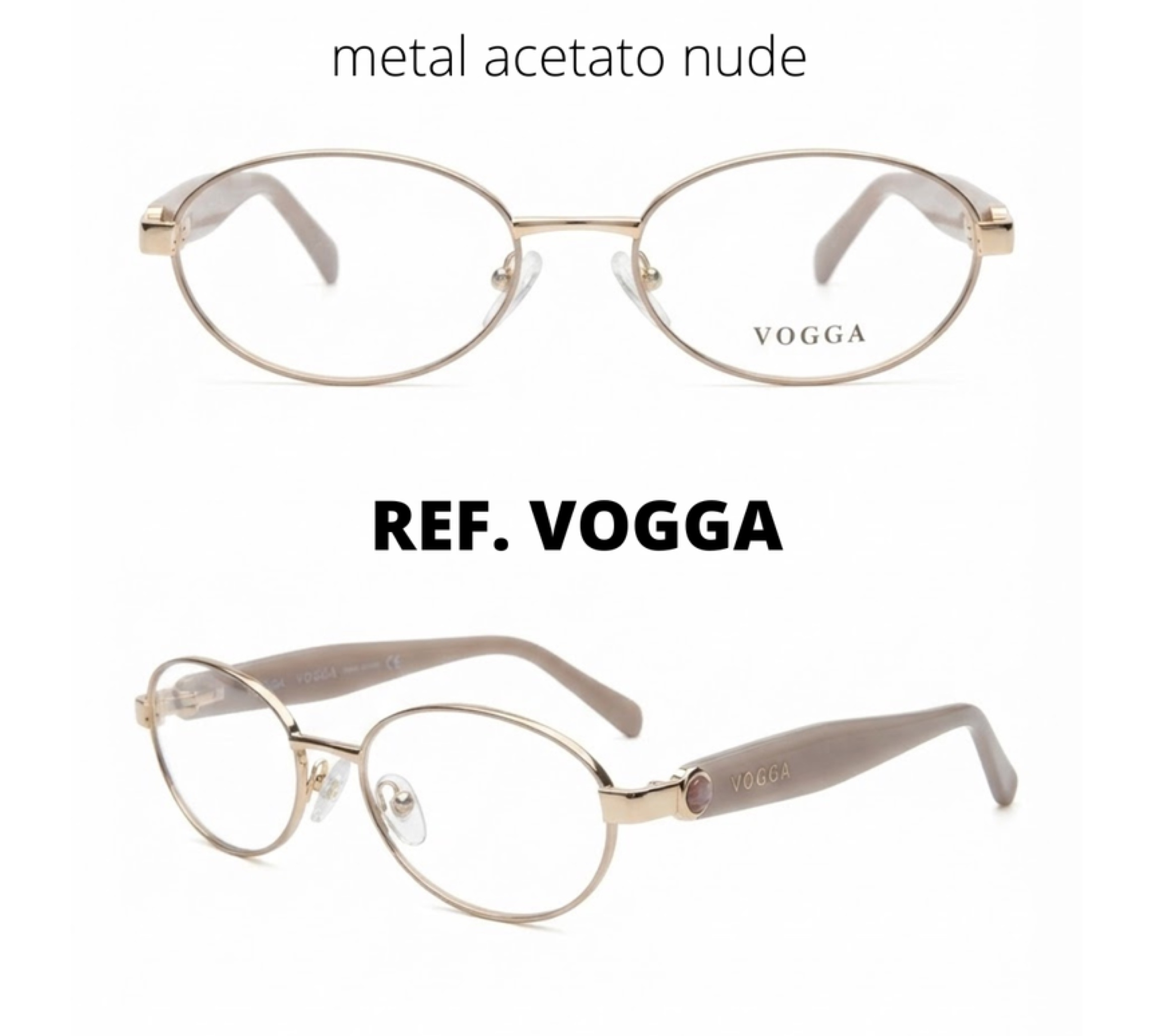 Vogga Eyewear VOGGA Nude Crema & Metal Oro